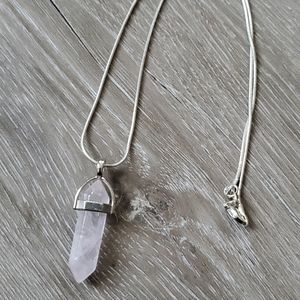 Quartz Crystal pendant necklace